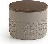 Gedy Thea Contenitore Grigio/Naturale Scuro In Resina E Bambu