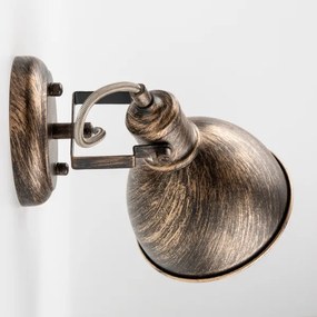 Brilagi - Faretto da parete TECHNO 1xE27/60W/230V bronzo/patina