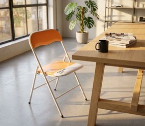 LUCIE - sedia pieghevole salvaspazio bicolor