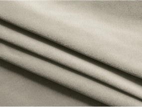 Divano beige allungabile/con contenitore con rivestimento in velluto 225 cm Hula – Makamii