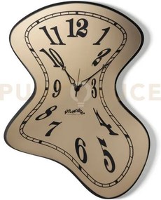 Orologio da parete salvador nero,velour luxe bronzo