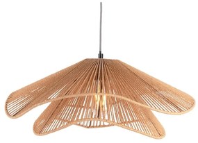 Lampada a sospensione color oro con paralume in carta intrecciata ø 60 cm Sombra - Leitmotiv