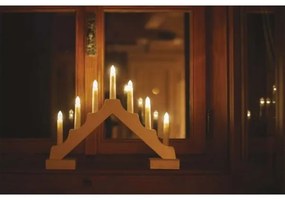 Candeliere natalizio LED 7xLED/2xAA beige