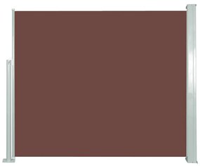 Tenda Da Sole Laterale Retrattile 120 X 300 Cm Marrone /