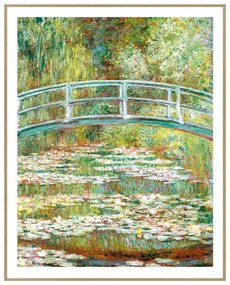 Quadro 40x50 cm Monet: Japanese Footbridge