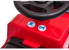 Bici a spinta Mercedes Camion dei pompieri 2xAA rosso