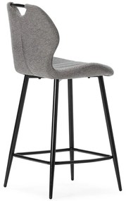 Set di 2 sgabelli da bar grigi (altezza seduta 65 cm) Muli - Marckeric