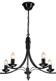 Lampadario a sospensione con catena LUCA 5xE14/40W/230V