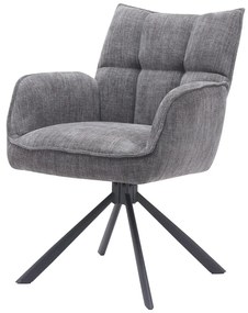 Set di sedie da pranzo grigia in imbottito 2 pz Marilla – Unique Furniture