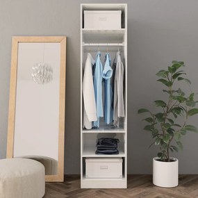 Armadio bianco lucido 50x50x200 cm in truciolato