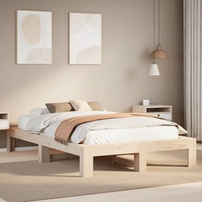 Letto senza materasso 120x200 cm in legno massello di pino