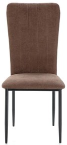 Set di sedie da pranzo marroni 4 pz Holly - Marckeric