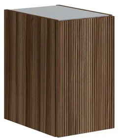 Armadietto bagno a terra Opera 1 anta P 45.5 x L 30 x H 50 cm frassino scuro