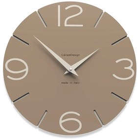 CalleaDesign Orologi da parete colore caffelatte Smile