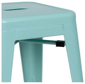 Set di sedie da bar turchese in metallo 2 pz (altezza della seduta 76,5 cm) – Ixia