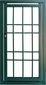 Inferriata pieghevole 80 x 150 cm grigio