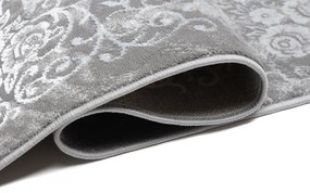 Tappeto moderno per interni di design bianco e grigio con motivo Larghezza: 200 cm | Lunghezza: 300 cm