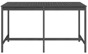 Tavolo da giardino grigio 203,5x90x110cm legno massello di pino