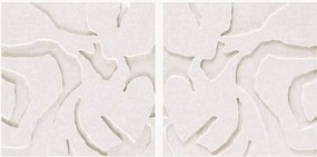 Set di 2 opere d'arte acustiche Soft Embrace