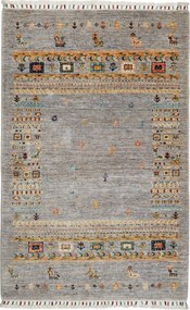 Samarkand Tappeto 100 x 150 Beige (Pakistan) Annodato A Mano