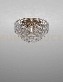 Giogali lampadadario a soffitto 60 cristallo trasparente e bronzo o...
