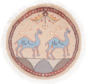 Agra Tappeto orientale 50x50 (Indian) Annodato A Mano