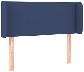 Testiera a led blu 93x16x78/88 cm in tessuto
