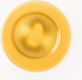 Set di 4 piatti piani con motivo in rilievo Effie