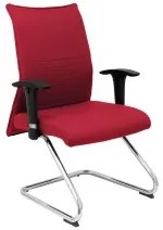 Sedia per Reception Albacete confidente PC BALI933 Rosso Rosso Granato