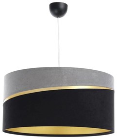 Lampadario a sospensione con filo SWING 1xE27/60W/230V nero/grigio/oro