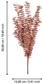 Eglo 428213 - Fiore artificiale GANNAN 50 cm rosso