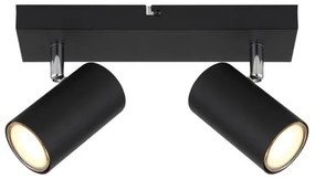 Globo 57911-2B - Luce Spot ROBBY 2xGU10/35W/230V nero