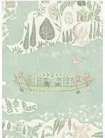 Lewis & Wood Carta da parati Regatta - Pistachio Rose