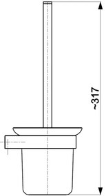 KFA Armatura 864-031-00 - Scopino a parete cromo lucido