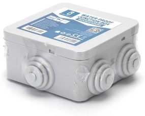 Scatola di derivazione stagna IP44 da superficie Quadrata 80x80x40mm 6 passacavi Aigostar