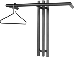 Attaccapanni da parete nero in metallo 65 cm Senza – Spinder Design