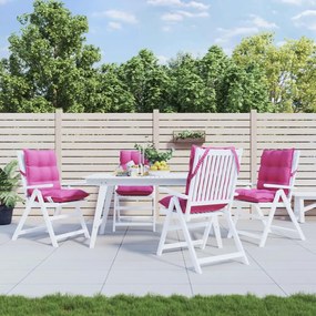Cuscini Per Sedia Schienale Basso 4 Pz Rosa İn Tessuto Oxford /
