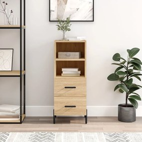 Credenza Rovere Sonoma 34,5x34x90 Cm İn Legno Multistrato /