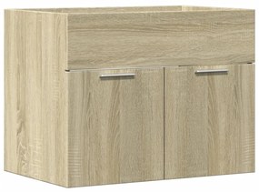 Mobile sottolavabo rovere sonoma 60x38,5x46cm legno multistrato