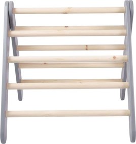 Pikler triangolo montessori grigio in pino massiccio 46x87x60 cm Montessori – Meowbaby