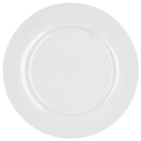 Piatto da pranzo Bidasoa Glacial Ala Ancha Bianco Ceramica Ø 27 cm 27 cm (4 Unità) (Pack 4x)