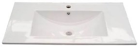 Mobile bagno sospeso 80 cm con lavabo e specchio rovere - Dakota 96250