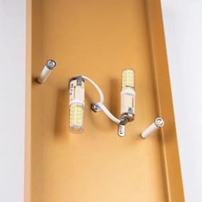 Sollux SL.1353 - Applique DURLIN 2xG9/8W/230V oro/bianco