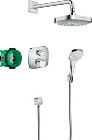 Hansgrohe Croma Select E Sistema Doccia Ad Incasso Con Termostatico Ecostat E Cromo