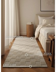 Passatoia color crema in lana tessuta a mano 80x200 cm Scala – Villeroy&amp;Boch