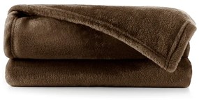 Coperta in microfibra marrone, 150 x 200 cm Mic - DecoKing