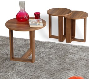 SET 3x Tavolino MIRA marrone