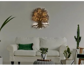 Li-Go 23673/DUB2 - Decorazione da parete LED 10W/5V 20000 mAh 45x55 cm rovere + telecomando