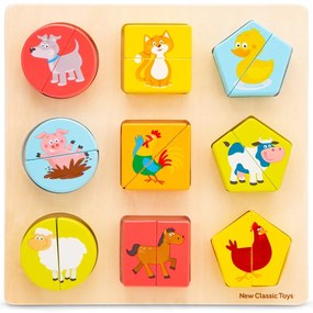 Puzzle in legno - Forme e animali