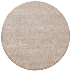 Moderno tappeto rotondo di colore beige 133X133